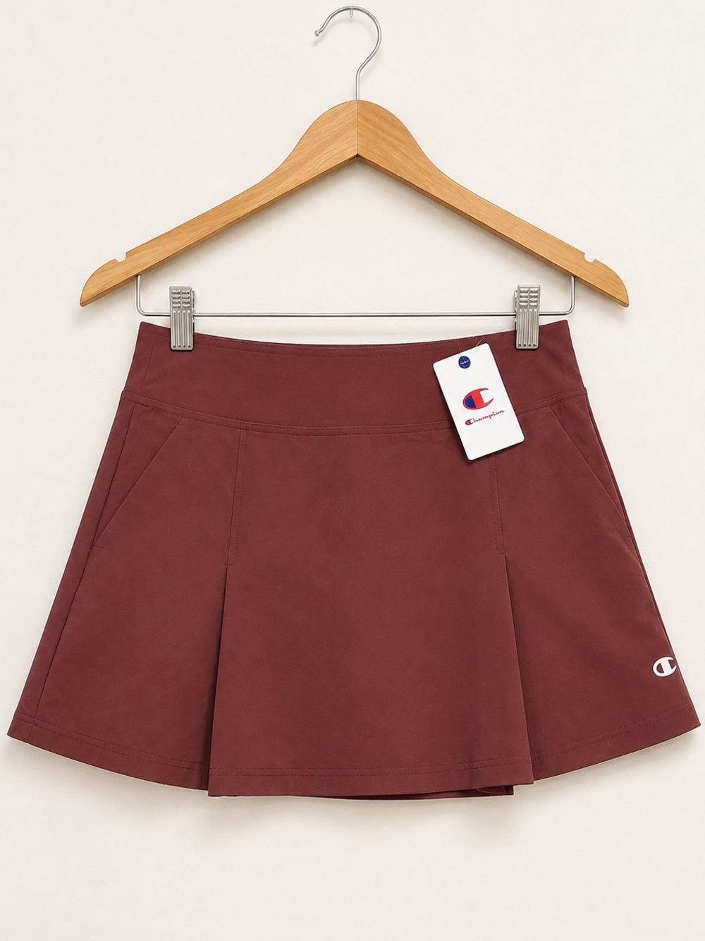 Champion Women’s Pleated Athletic Skort Size 10 Ruby Brown Golf Tennis